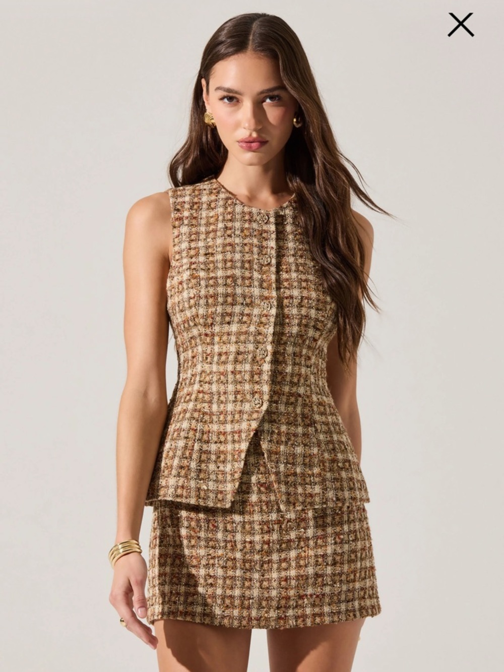 Dilone Tweed Vest Mini Dress
Astr the Label